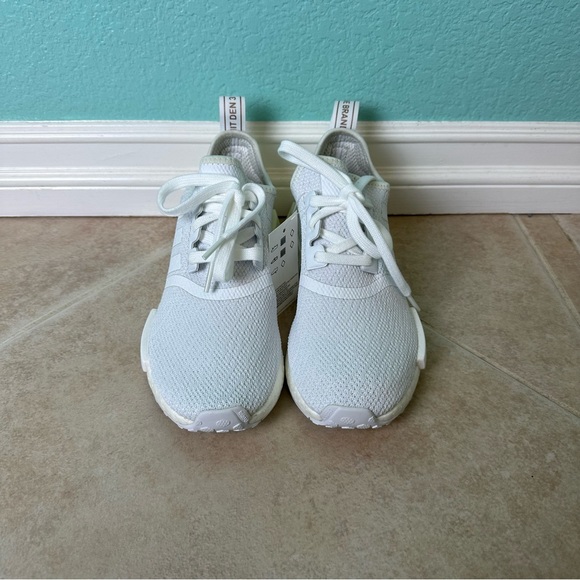 Adidas NMD_R1 White Gold Metallic Sneaker - Picture 3 of 6